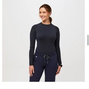 Navy Salta Seamless - Longsleeve Underscrub